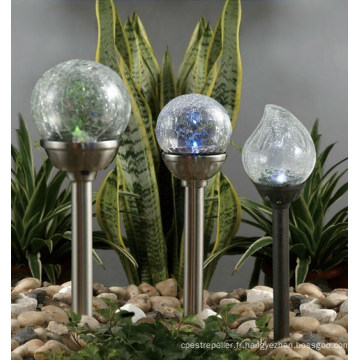 2015 Hot Products Chine Vente en gros Solar Crackle Ball Light Solar Garden Light